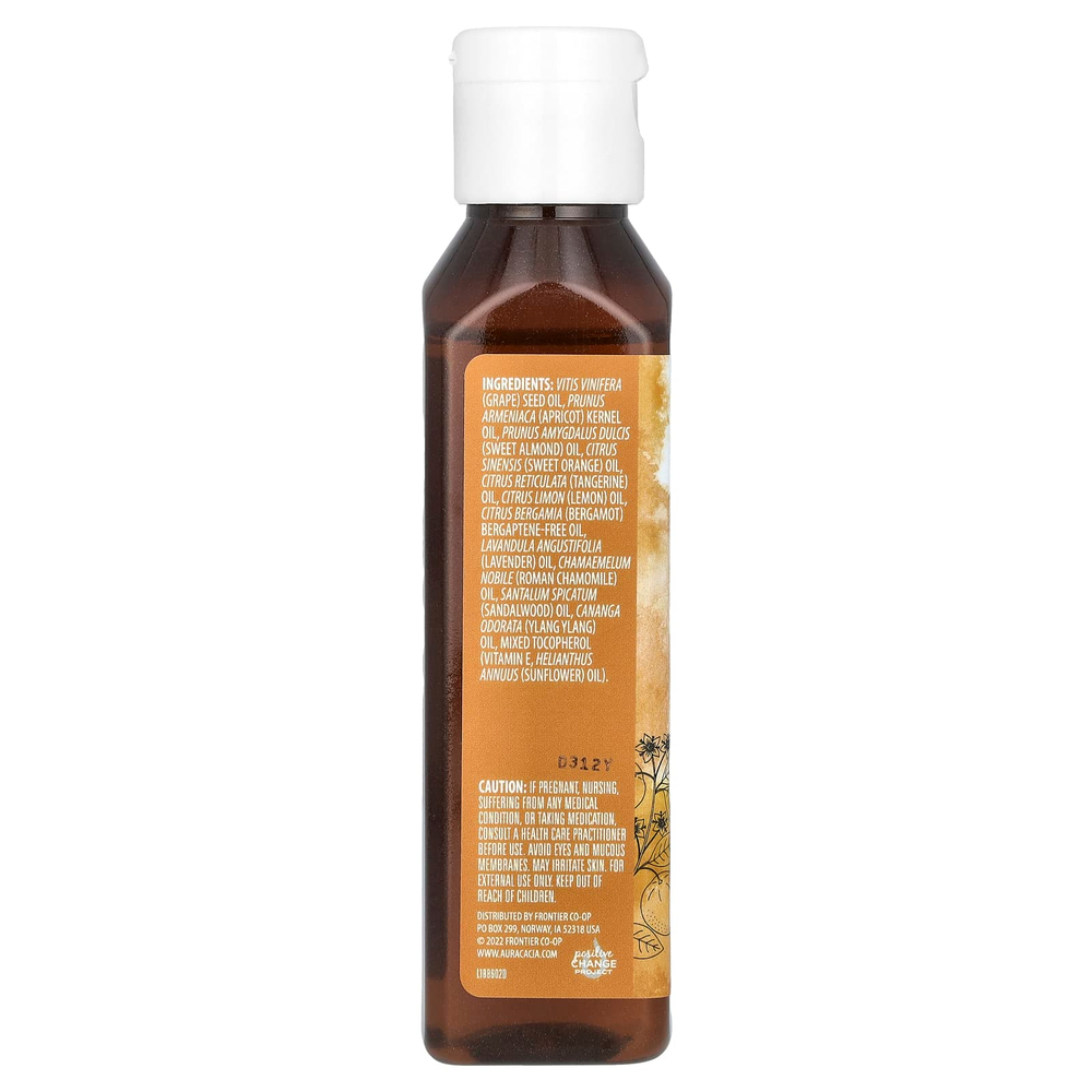 Aura Cacia, масло для тела с ароматерапевтическим эффектом, расслабляющее, с ароматом сладкого апельсина, 118 мл (4 жидк. унции)