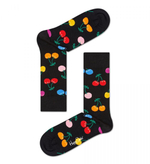 Черные носки унисекс Cherry Sock с вишнями (Размер: 29) (Цвет: черный)