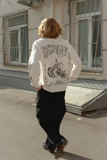 Лонгслив Октябрь Rare Bike "White"