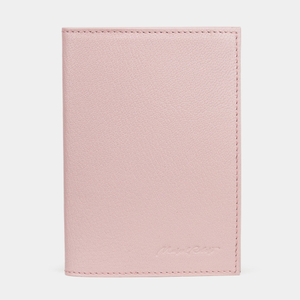 Обложка для паспорта и автодокументов Moscou Easy из натуральной кожи козы, пудрового цвета
