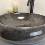 Раковина из мрамора Donut Black Big DM-60645 50*50*15