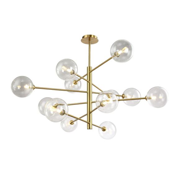 Подвесная люстра Crystal Lux Marzo SP12 Bronze/Transparente