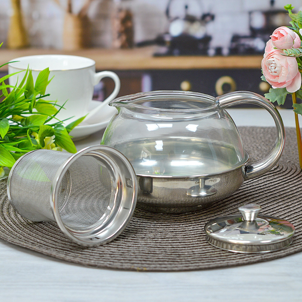 Чайник заварочный 0,6л стеклянный