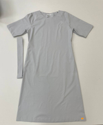 Тестовый образец. Дефект ткани. Платье из хлопка 100%. Цвет айсберг. Размер 46. №72 (Параметры смотрите в описании).