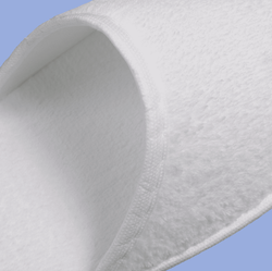 Тапки корал флис, открытый мыс (100 пар) одноразовые, белые