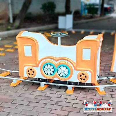 Аттракцион рельсовый для детей «Императорский состав», 4 кабинки, 8 мест