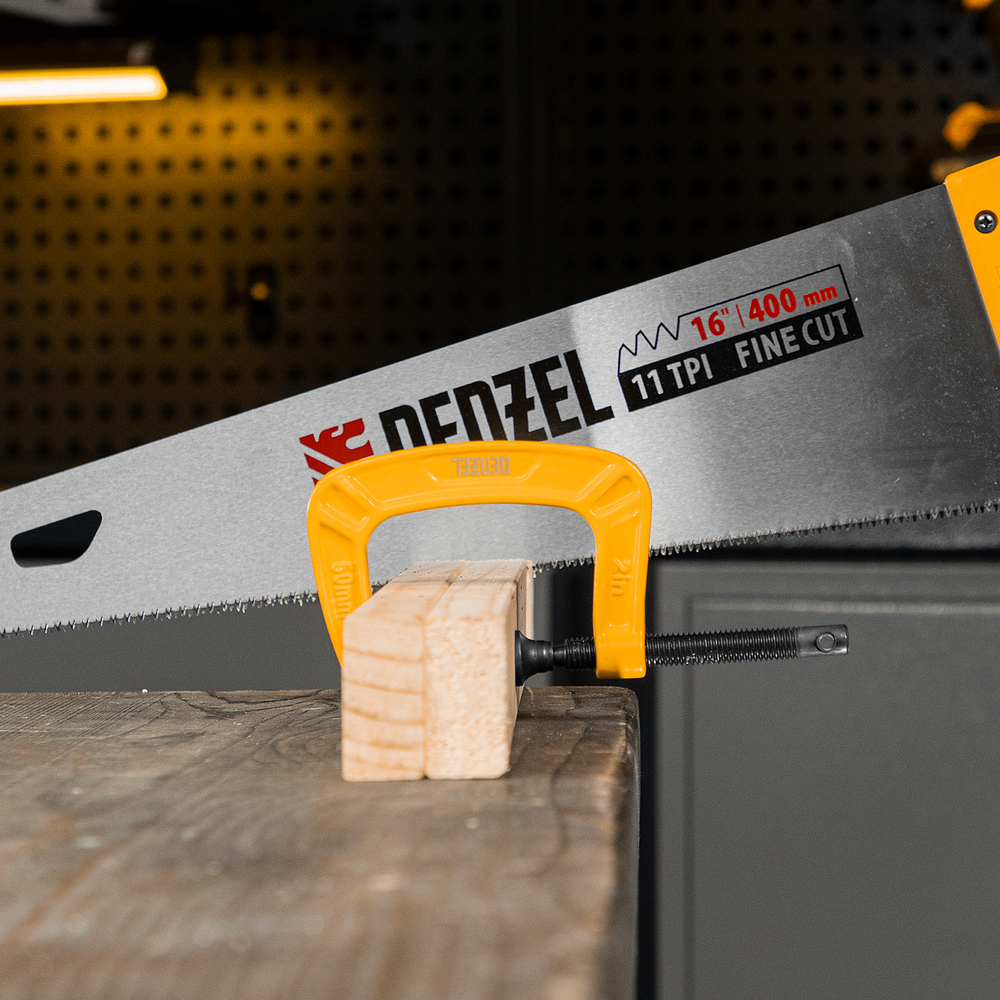 Струбцина G-образная, усиленная, 50 мм Denzel