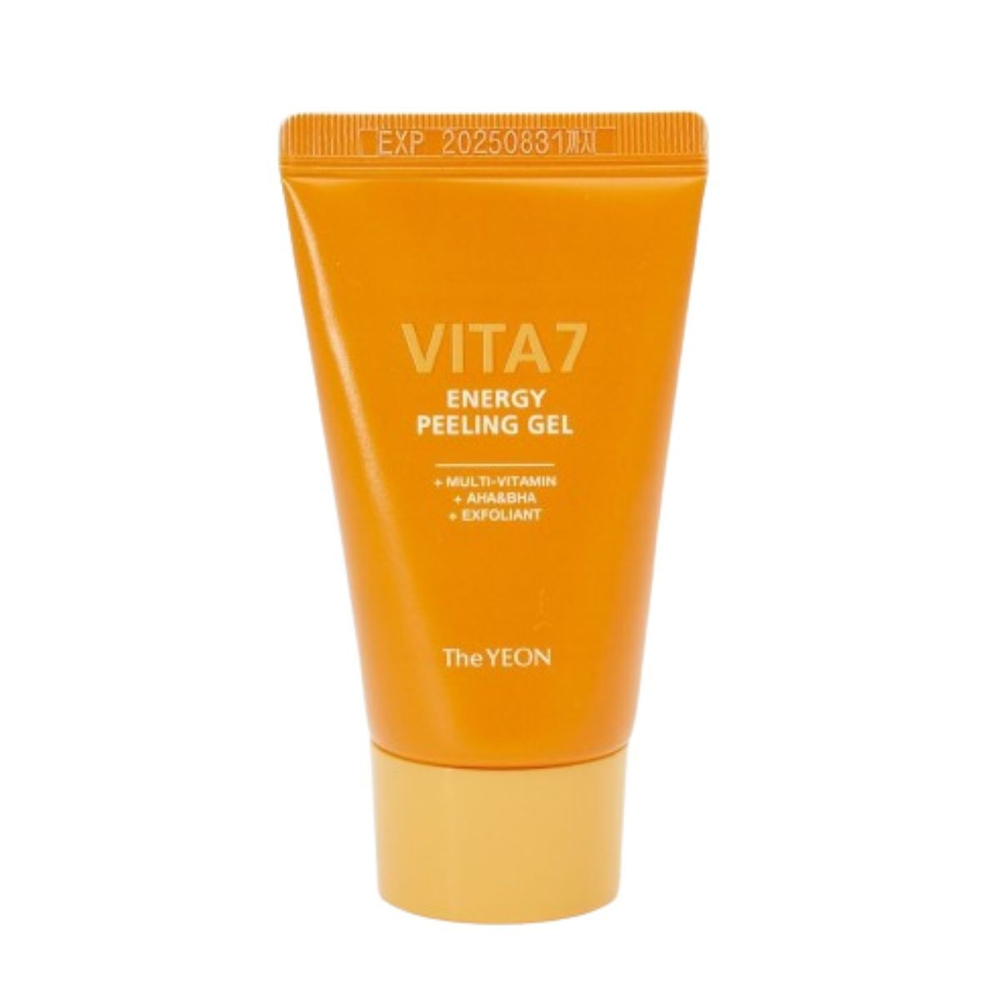 Пилинг-гель энергетический с AHA-BHA кислотами миниатюра The Yeon Vita7 energy peeling gel, 30 мл