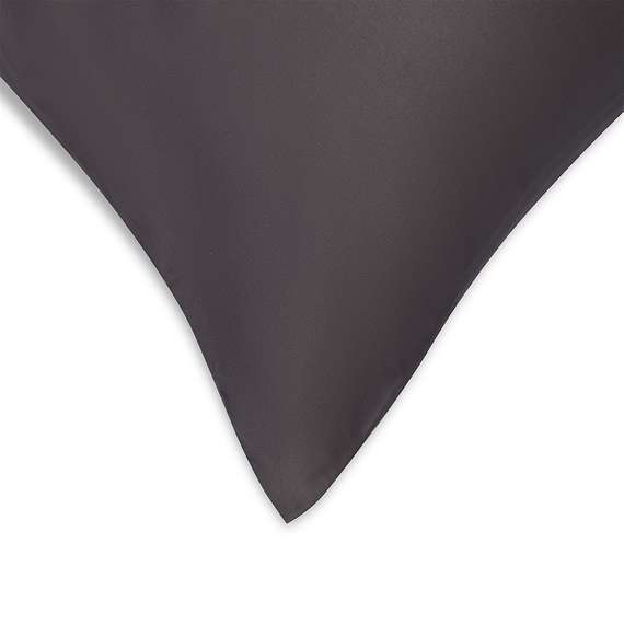 Набор наволочек из премиального сатина темно-серого цвета из коллекции essential, 70х70 см