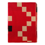 Плед из хлопка по мотивам башкирских орнаментов из коллекции cultural heritage, 130х180 см