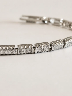 Браслет Xuping «Бриллиантовая дорожка» Silver