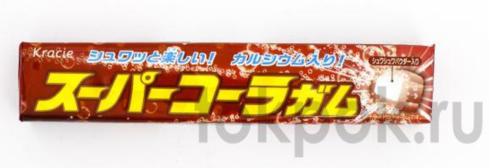 Жевательная резинка со вкусом колы Kracie Super Cola gum, 35 гр