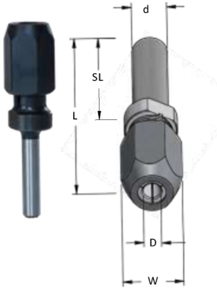 Удлинитель цангового патрона D12,0 TX12002