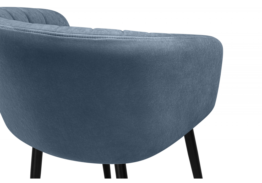 Стул на металлокаркасе Woodville Моншау marseille 30, черный, ножки черные