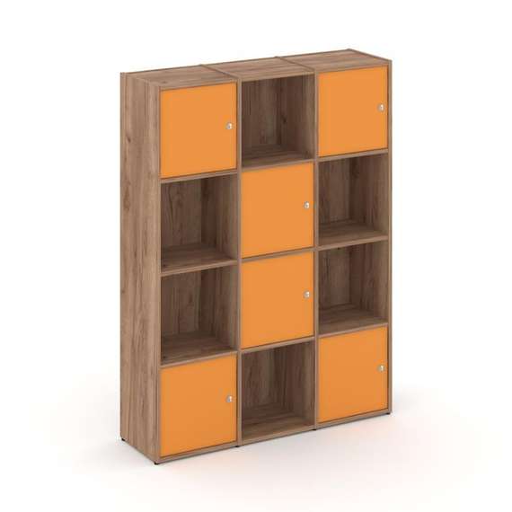 Locker plus Комплект №6 LK.K-006 Дуб Табак/Оранжевый 1188*350*1593