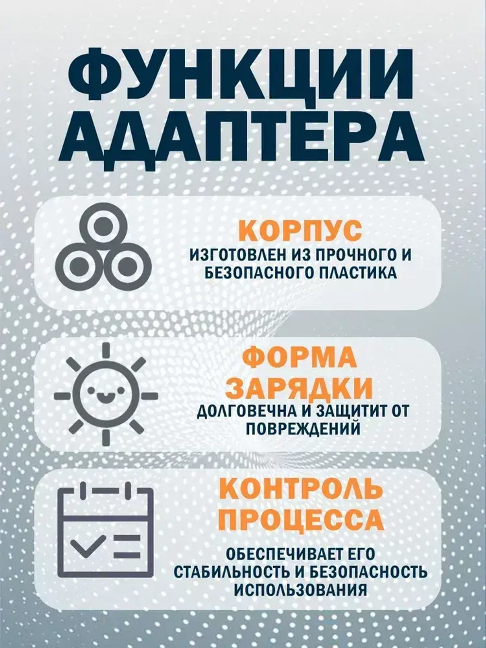 Зарядное устройство с контроллером для аккумуляторов 12 Вольт 2А Li-Ion, длина кабеля 1,5 м