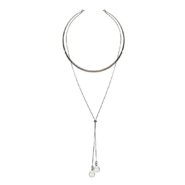 Колье чокер Possebon White Pearl B0501.1 S