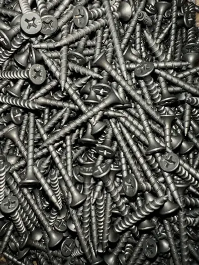 Саморезы по дереву 3.5х41 мм, черные фосфатированные, 1 кг