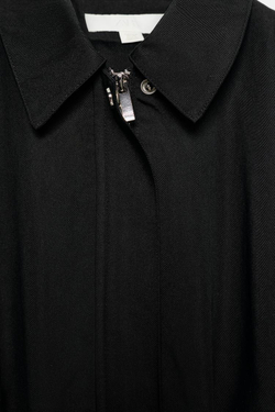 ZARA ОБЪЕМНЫЙ ЖИЛЕТ, ЧЕРНЫЙ