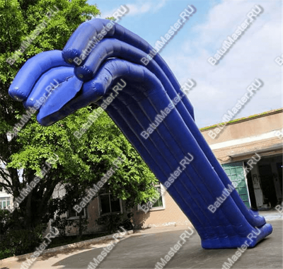 Водная надувная прямая горка для вышки (опоры) «Универсальная», 10*2*7 м