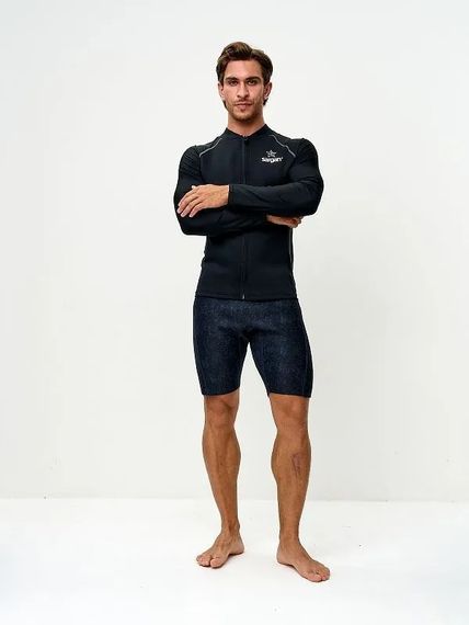 Куртка неопреновая Sargan Skeleton Sup неопрен 2 мм/лайкра черный
