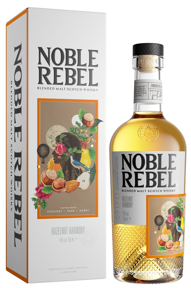 Виски Нобл Ребел Хезелнат Хэрмони Блендед Молт 0,7 п/у 46% Лох Ломонд Дистиллери Великобритания