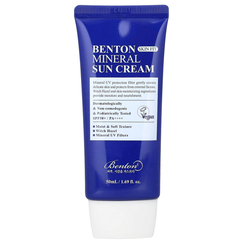 Benton, Минеральный солнцезащитный крем Skin Fit, SPF 50 / PA ++++, 50 мл (1,69 жидк. унц.)