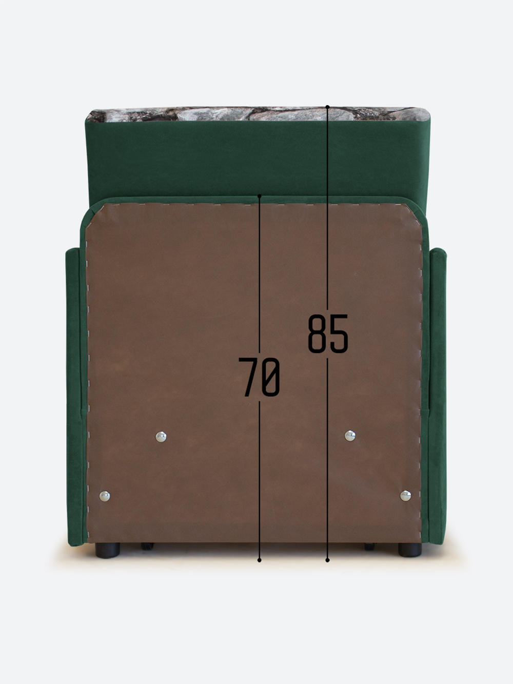 Кресло-кровать "Миник" с подлокотниками, купон Тигр