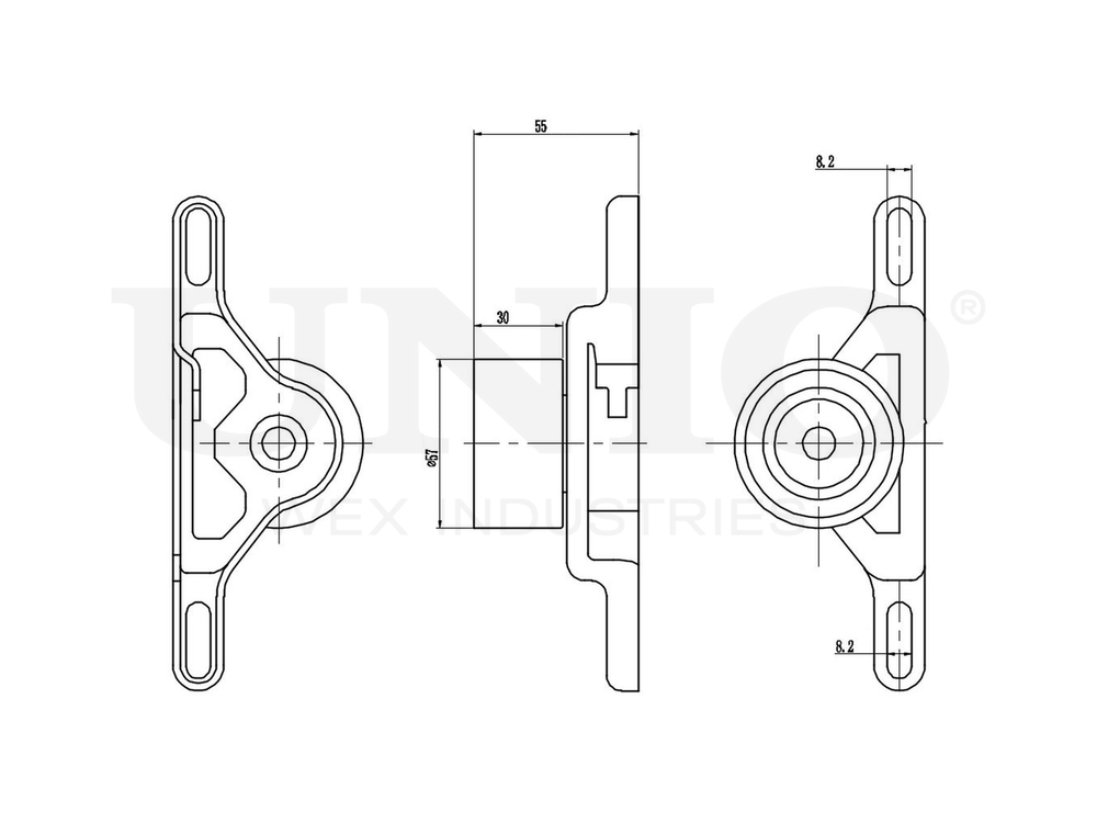 Ролик натяжной ремня ГРМ UNIO TNS-10013