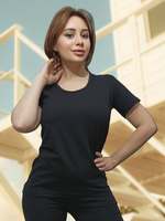 Футболка женская однотонная (56)