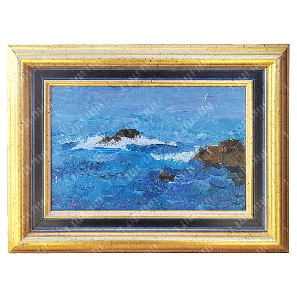 Найденко В. Ф.? Натюрморт с двумя букетами и раковиной рапаны. Холст, масло. 1970-е гг.