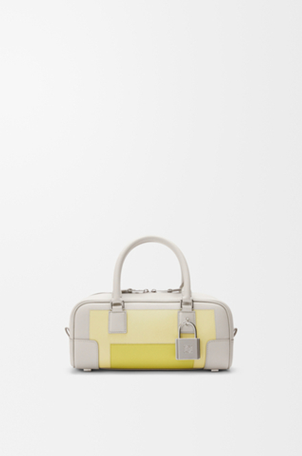 Loewe Укороченная сумка Amazona 23 из телячьей кожи наппа, серый/желтый