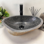 Раковина из речного камня RS-63516 (48*35*15) 0122