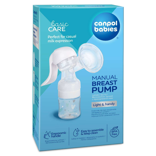 Молокоотсос ручной Canpol babies с принадлежностями/без соски