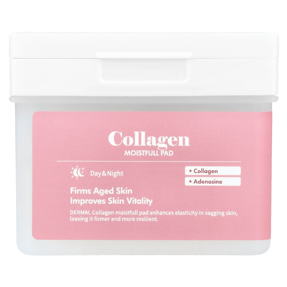 Dermal, Collagen Moistfull Pad, прокладки с 120 отверстиями