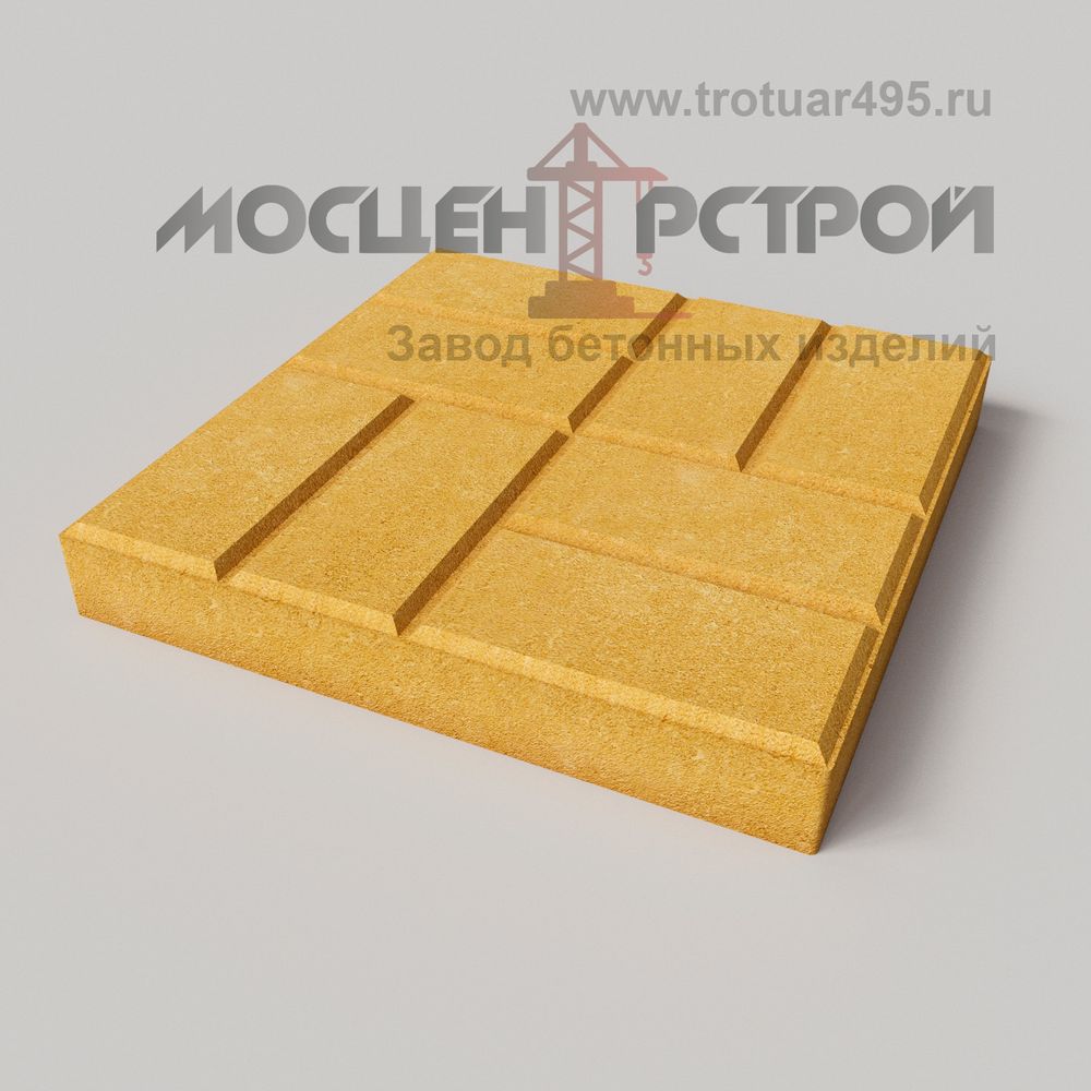 Тротуарная плитка 8 кирпичей 400х400х50