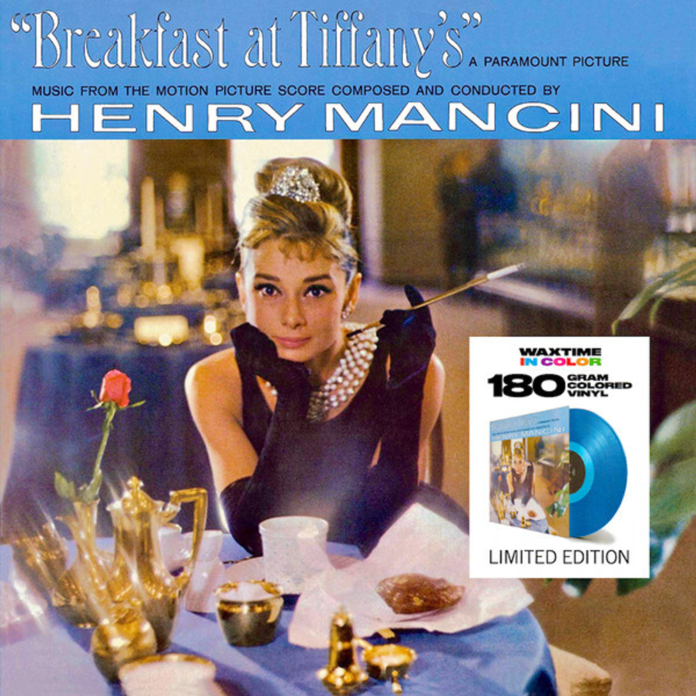 OST - Breakfast At Tiffany's (Music From The Motion Picture Score) - Blue LP, Music by Henry Mancini