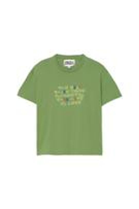 ZARA X BENITO ANTONIO ФУТБОЛКА С НАДПИСЬЮ, ЗЕЛЕНЫЙ