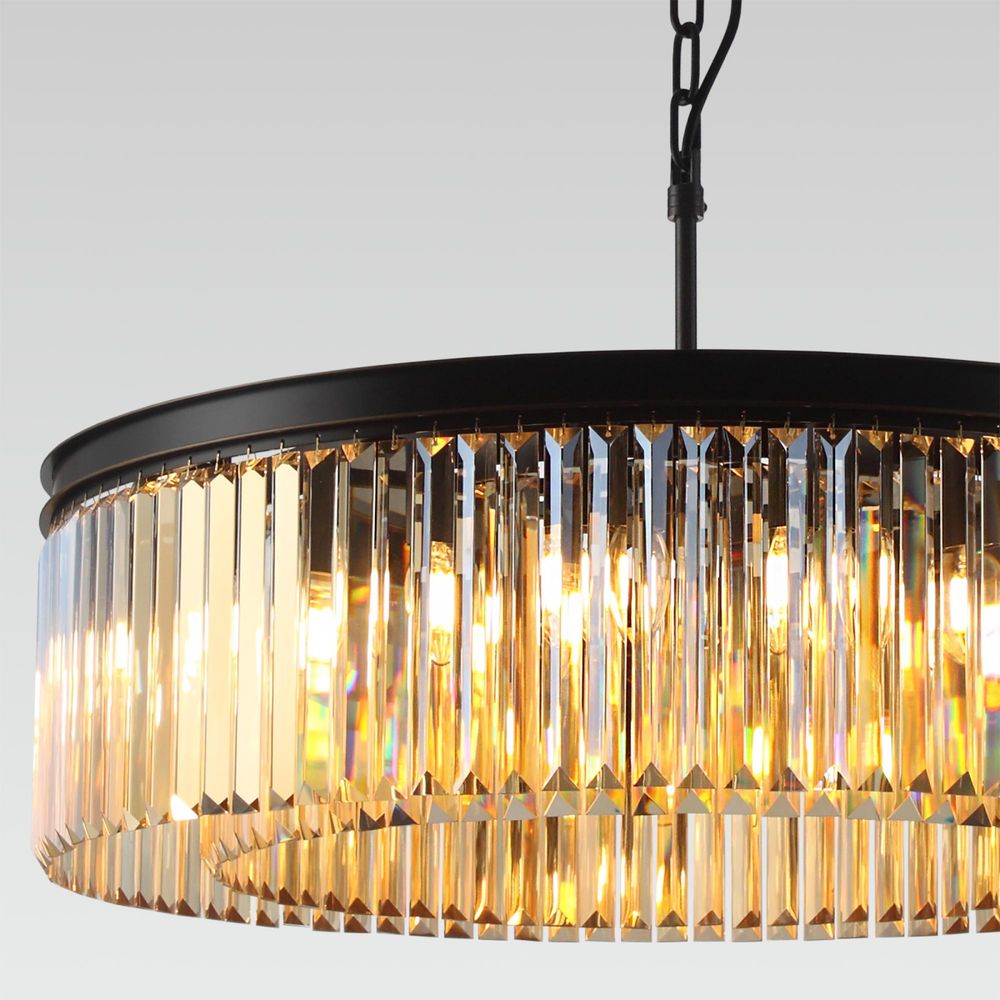 Citilux Мартин CL332162 Люстра хрустальная подвесная Шампань