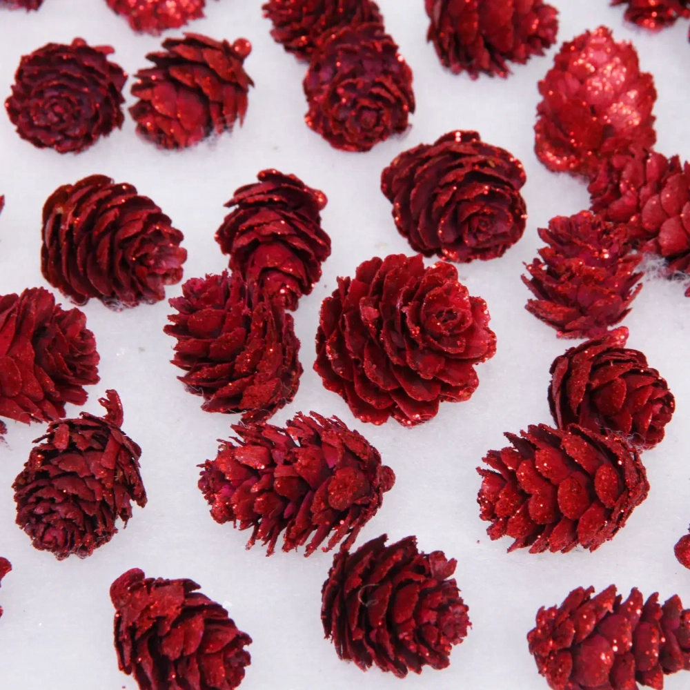 Композиция для декора «Лесное удовольствие» 11*11*14 см (130 гр), красный