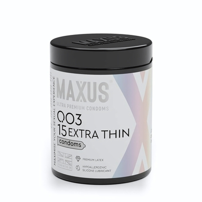 Экстремально тонкие презервативы MAXUS 003 Extra Thin - 15 шт.