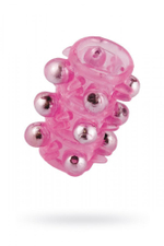 Открытая насадка с шариками Pleasure Sleefe розовая