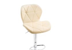 Барный стул Trio beige / chrome