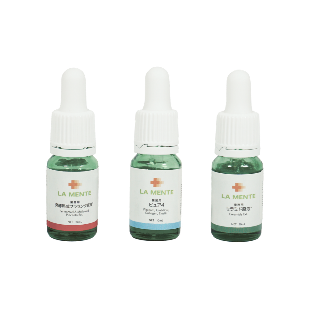 LA MENTE Набор экстрактов для клеточного ухода за кожей Set Of Japanese Serums 3 x 10 мл