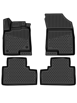 Коврики в салон для HAVAL Jolion 2021-, 2WD, 4шт. (черный кант, полиуретан) KANT.ELEM3DAN0015210K.BLK