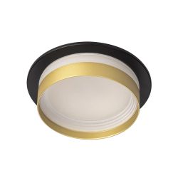 Citilux Hardy CL002D14 Встраиваемый светильник Чёрный+Золото