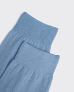 Гольфы из мерсеризованного хлопка голубой