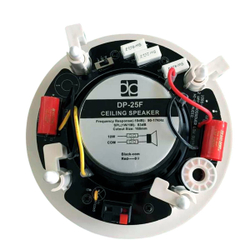 Direct Power Technology DP-25F 5'+1.5' коаксиальная потолочная АС, RMS10W/Max20W, 8ohm, кроссовер, высота 168mm, цвет белый