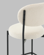 Стул полубарный Бриф DD букле молочный