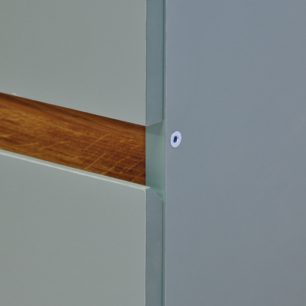 Кухонный модуль напольный 80 см Малага 2 двери, с дубовой панелью, без столешницы